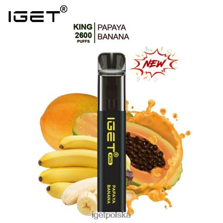 Iget Bar Store - iget king - 2600 zaciągnięć 6TP2RX573 lód z papai i banana