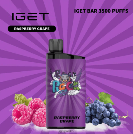 Iget Online Order - batonik iget - 3500 zaciągnięć 6TP2RX549 winogrono malinowe