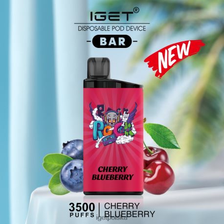 Iget Vape - batonik iget - 3500 zaciągnięć 6TP2RX560 wiśnia, jagoda