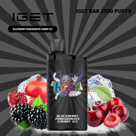 Iget Bar Store - batonik iget - 3500 zaciągnięć 6TP2RX661 jeżyna, granat, wiśnia, lód