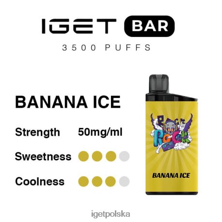 Iget Warszawa - iget bar 3500 zaciągnięć 6TP2RX282 lód bananowy