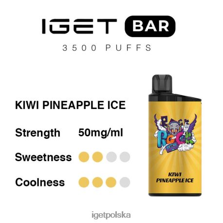 Iget Bar Online - iget bar 3500 zaciągnięć 6TP2RX287 lód z kiwi i ananasem