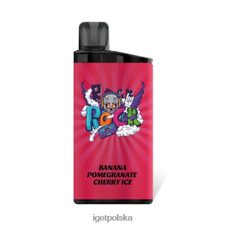 Iget Eshop - iget bar 3500 zaciągnięć 6TP2RX295 banan, granat, lód wiśniowy