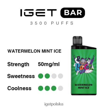 Iget Bar Store - iget bar 3500 zaciągnięć 6TP2RX304 arbuzowy lód miętowy