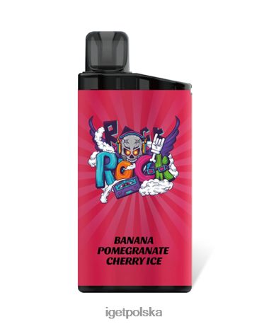 Iget Store - pasek iget 6TP2RX148 banan, granat, lód wiśniowy