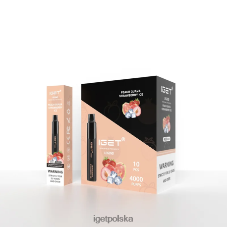 Iget Eshop - iget legenda 4000 zaciągnięć 6TP2RX320 brzoskwiniowy lód z gujawą i truskawkami