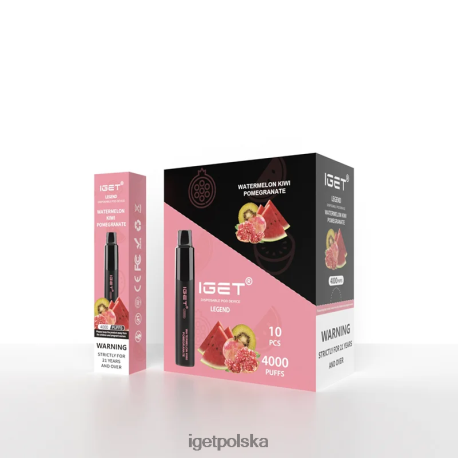 Iget Vape Flavours - iget legenda 4000 zaciągnięć 6TP2RX336 arbuz kiwi granat
