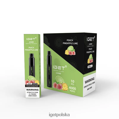 Iget Store - iget legenda 4000 zaciągnięć 6TP2RX338 brzoskwinia, ananas, limonka