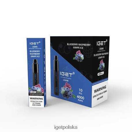 Iget Store - iget legenda 4000 zaciągnięć 6TP2RX348 lód jagodowy, malinowy i winogronowy
