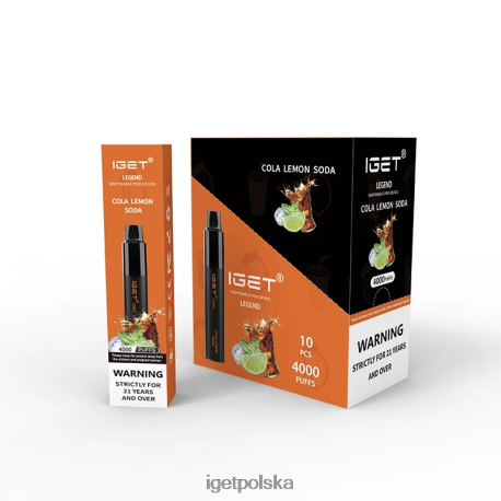 Iget Bar Store - iget legenda 4000 zaciągnięć 6TP2RX349 cola, soda cytrynowa