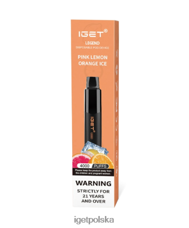 Iget Vape - rozumiem legendę 6TP2RX192 różowy, cytrynowo-pomarańczowy lód
