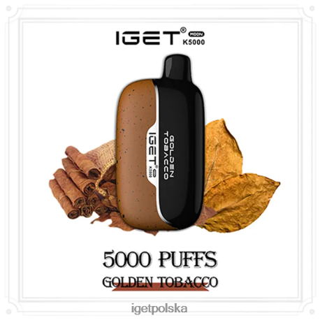 Iget Vape Flavours - iget moon 5000 zaciągnięć 6TP2RX211 złoty tytoń