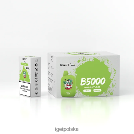 Iget Vape Flavours - iget b5000 6TP2RX315 podwójny lód jabłkowy