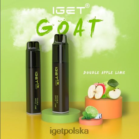 Iget Bar Store - iget koza - 5000 zaciągnięć 6TP2RX572 podwójne jabłko-limonka