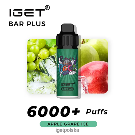 Iget Eshop - batonik iget plus 6000 zaciągnięć 6TP2RX235 lód winogronowy jabłkowy