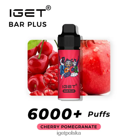 Iget Store - batonik iget plus 6000 zaciągnięć 6TP2RX243 wiśniowy granat