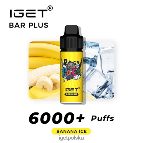 Iget Bar Store - batonik iget plus 6000 zaciągnięć 6TP2RX244 lód bananowy