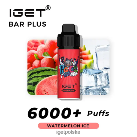 Iget Bar Online - batonik iget plus 6000 zaciągnięć 6TP2RX247 lód arbuzowy
