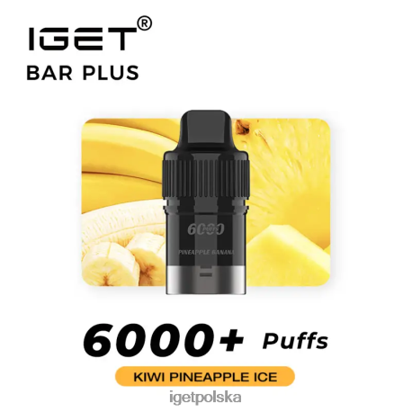 Iget Bar - iget bar plus kapsułka 6000 zaciągnięć 6TP2RX270 lód z kiwi i ananasem
