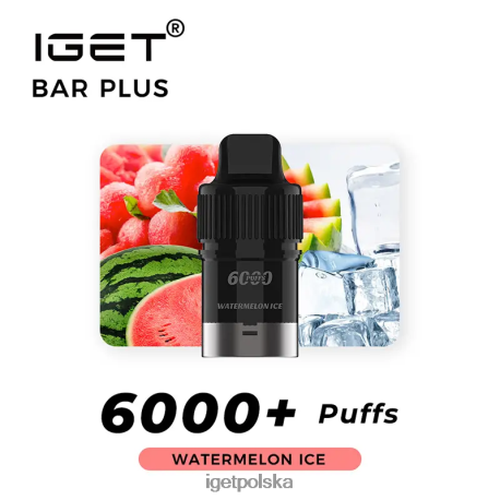 Iget Warszawa - iget bar plus kapsułka 6000 zaciągnięć 6TP2RX272 lód arbuzowy