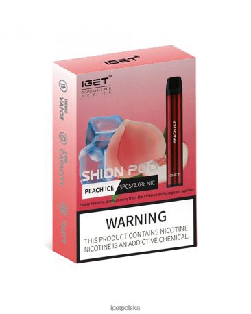 Iget Vape Flavours - 3 x iget shion 6TP2RX23 lód brzoskwiniowy