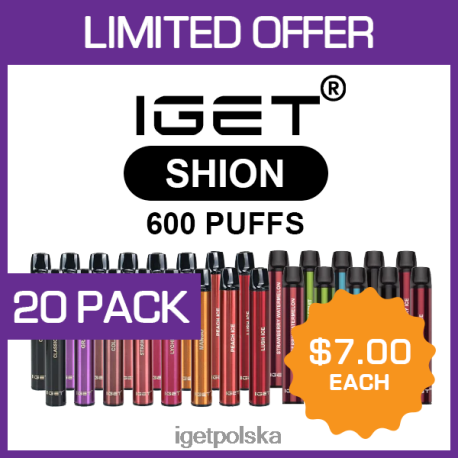 Iget Online Order - iget shion - 600 zaciągnięć - 20 szt 6TP2RX506